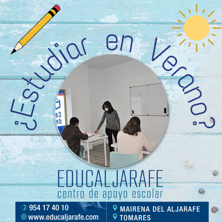 clases particulares de refuerzo y recuperaciones durante julio y agosto en Mairena del Aljarafe y Tomares